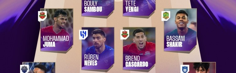 亚冠精英联赛第8轮最佳阵：颜骏凌、鲁本·内维斯、延吉入选